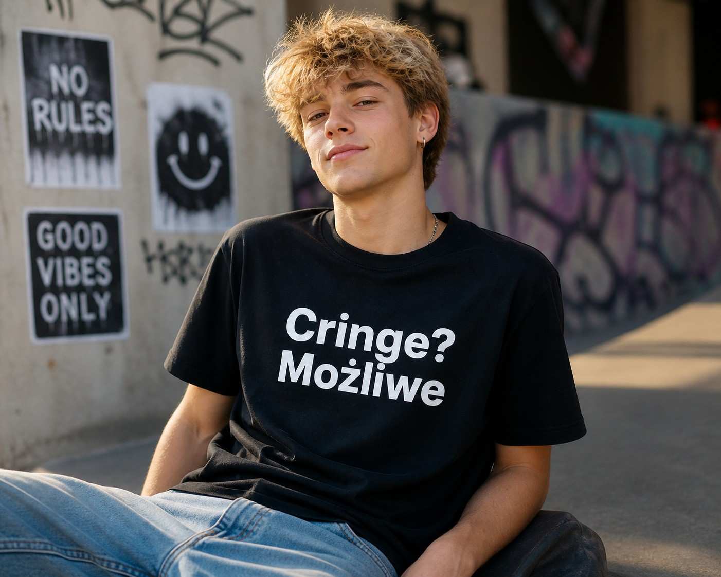 koszulka dla chłopaka z napisem cringe może